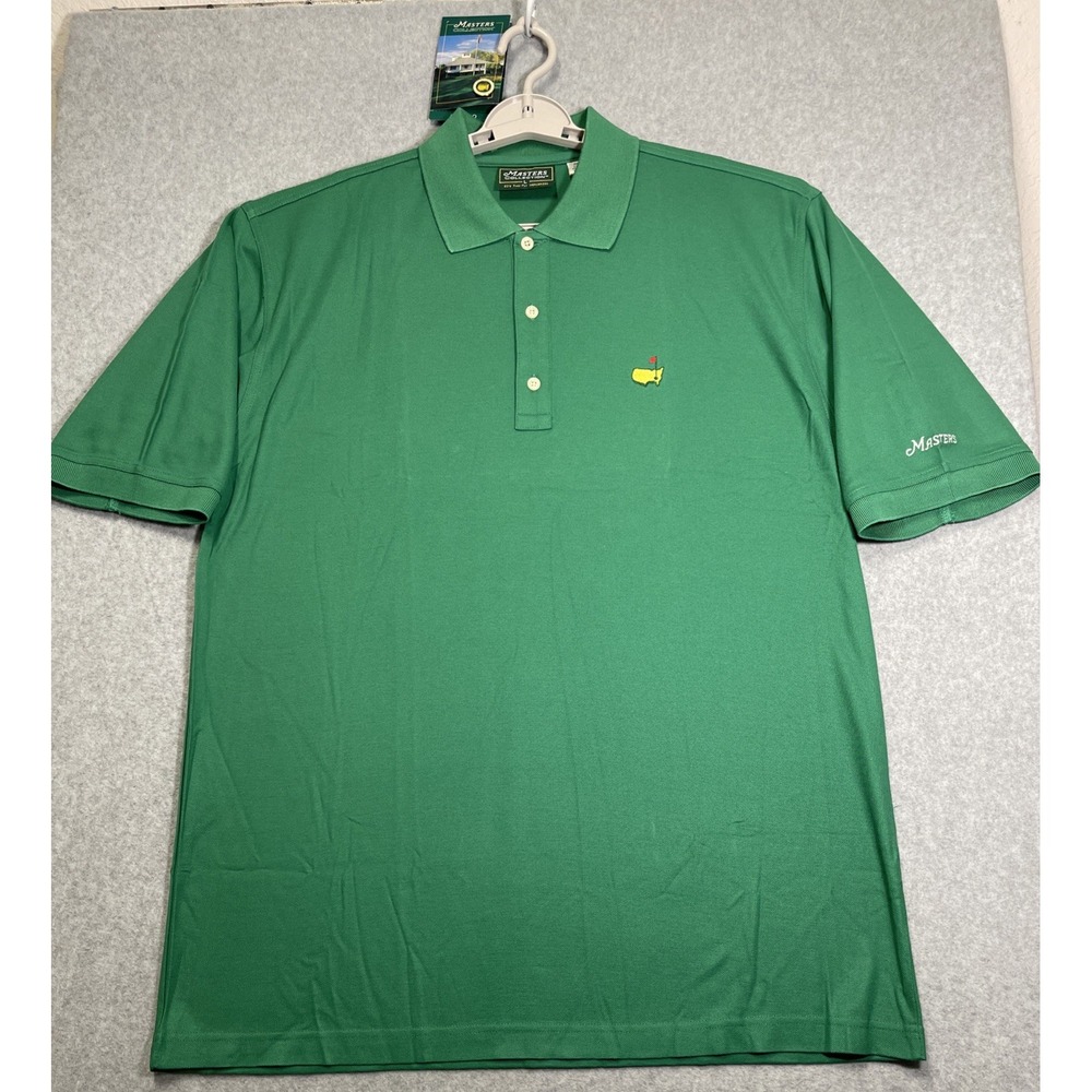 MASTERS GOLF AUGUSTA NATIONAL GREEN L POLO MENS SHIRT NWOT PGA